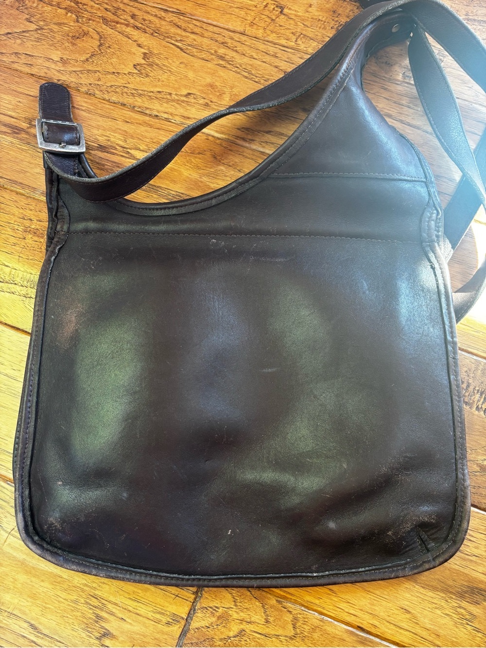 Vintage Coach Ergo Utility Dark Brown Hippie Shoulder Crossbody Bag 9404